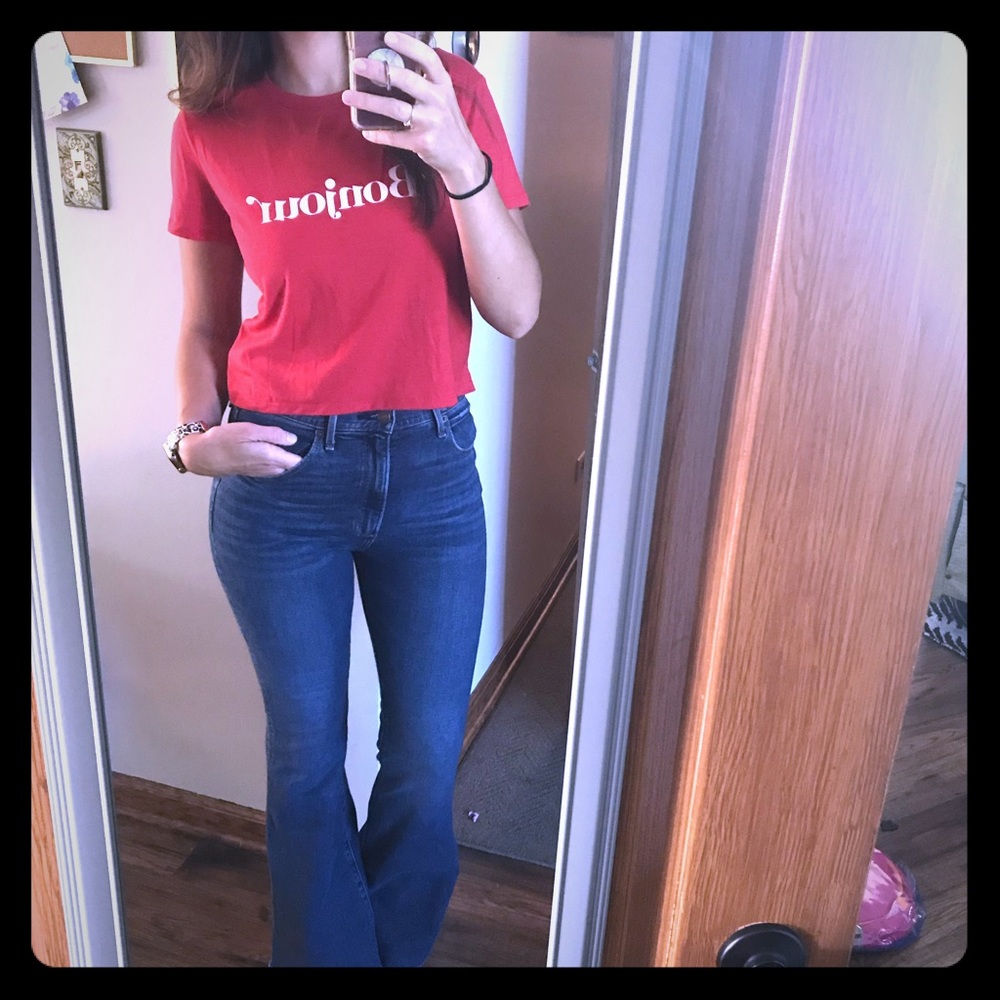 Abercrombie high waisted flares